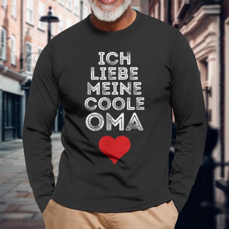 Ich Liebe Meine Coole Oma Herz Ich Liebe Meine Black S Langarmshirts Geschenke für alte Männer