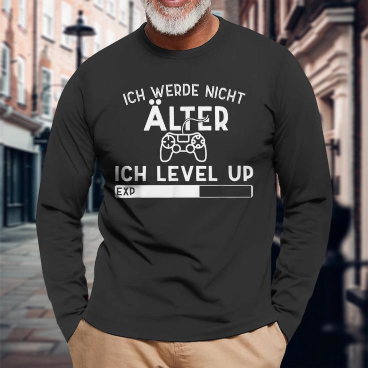 Ich Werde Nicht Älter Ich Level Up Gaming Langarmshirts Geschenke für alte Männer