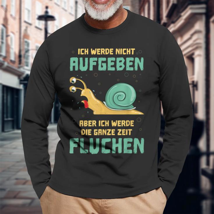 Ich Werde Nicht Aufgeben Aber Die Wanze Zeit Sausen Langarmshirts Geschenke für alte Männer