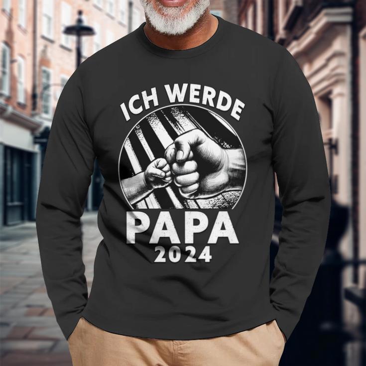 Ich Werde Papa 2024Atertag Ich Werde Baldater Langarmshirts Geschenke für alte Männer