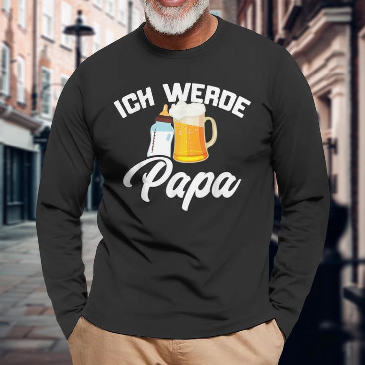 Ich Werde Papa Werdender Papaater Loading 2023 2024 Langarmshirts Geschenke für alte Männer