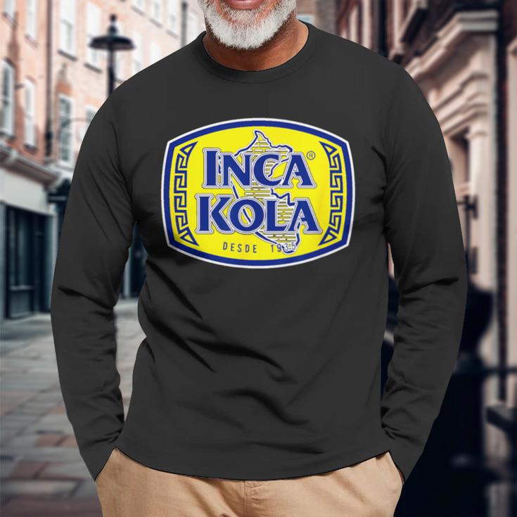 Inca Kola Soda Golden Kola Bubblegum Cream Soda Peru Long Sleeve T-Shirt Gifts for Old Men