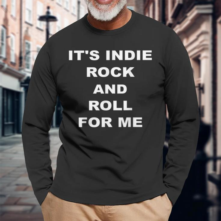 Indie Rock And Roll Music Lover Vintage Retro Concert Long Sleeve T-Shirt Gifts for Old Men