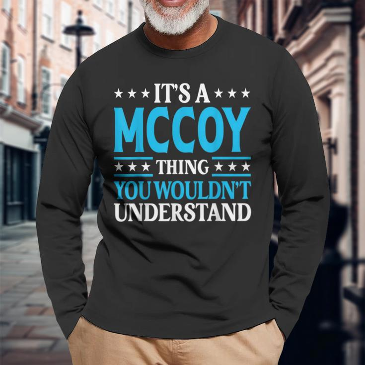 It's A Mccoy Thing Surname Team Family Last Name Mccoy Long Sleeve T-Shirt Gifts for Old Men
