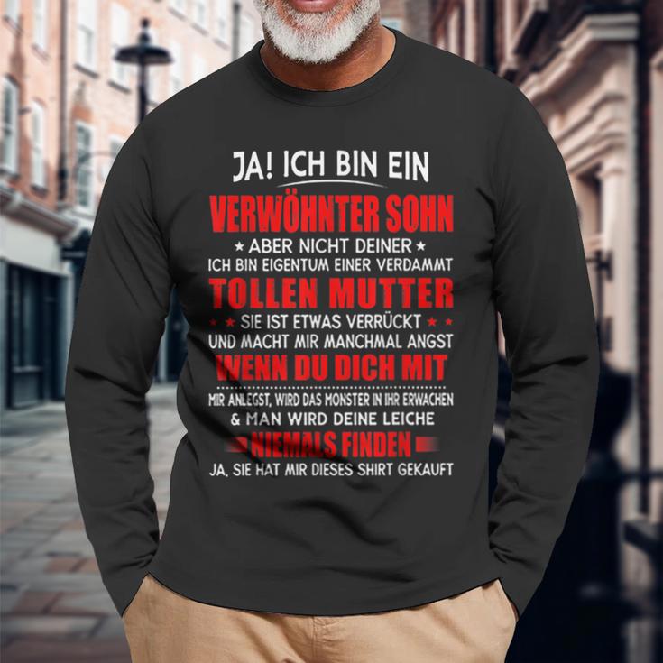 Ja Ich Bin Einerwöhnter Sohn Langarmshirts Geschenke für alte Männer