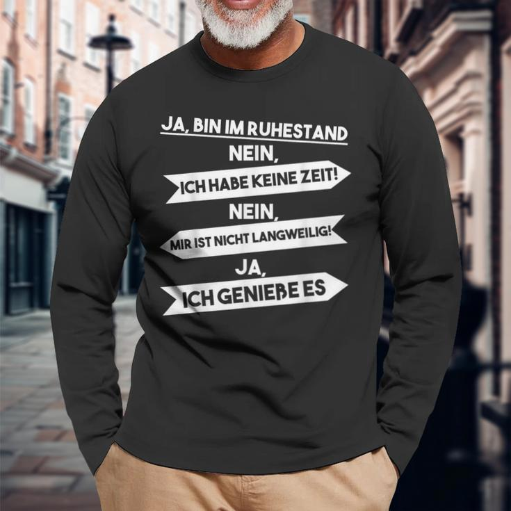 Ja Ich Bin Im Ruhestand Langarmshirts Geschenke für alte Männer