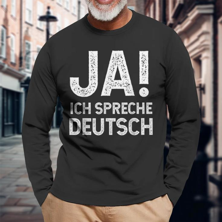 Ja Ich Spreche German Langarmshirts Geschenke für alte Männer