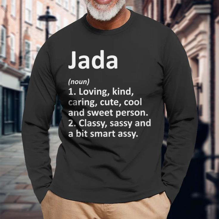 Jada Definition Personalized Name Birthday Idea Long Sleeve T-Shirt Gifts for Old Men