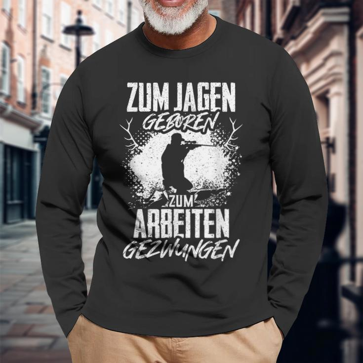 Jäger Zum Hagen Born Saying Deer Hunting Langarmshirts Geschenke für alte Männer
