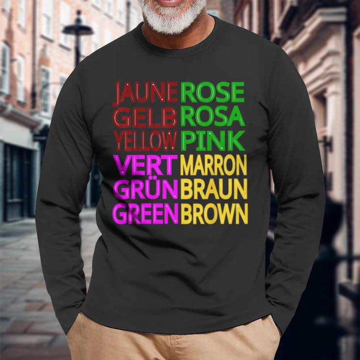 Jaune Roseert Marron Langarmshirts Geschenke für alte Männer