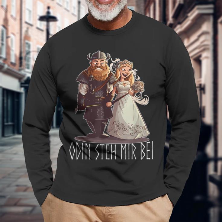 Jgaikings Odin Steh Mir Beiiking Langarmshirts Geschenke für alte Männer