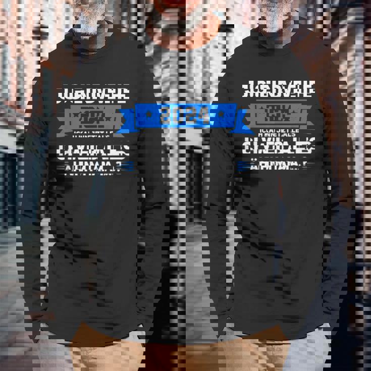 Jugendweihe 2024 Ich Kann Jetzt Alles Jugendweihe 2024 Langarmshirts Geschenke für alte Männer