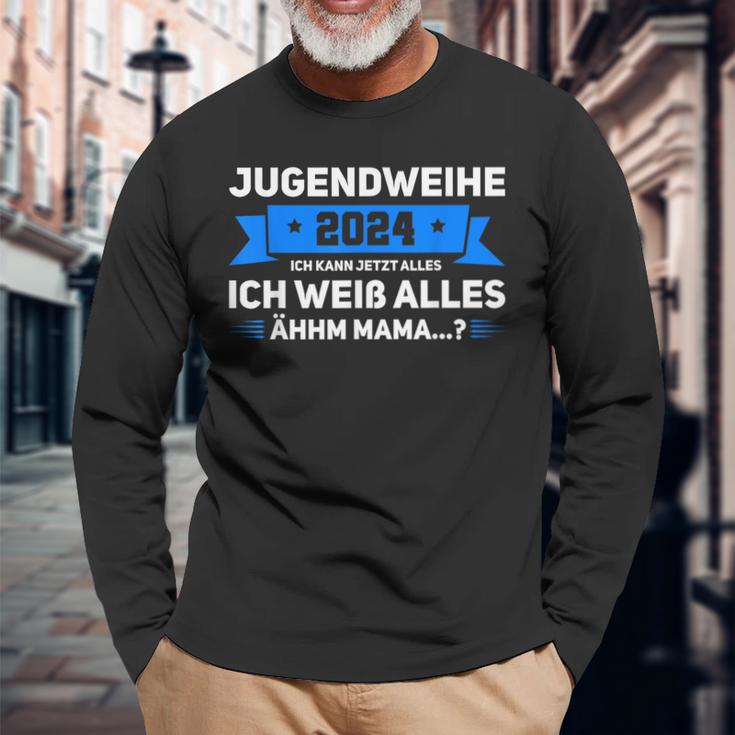 Jugendweihe 2024 Ich Kann Jetzt Alles Jugendweihe 2024 Langarmshirts Geschenke für alte Männer