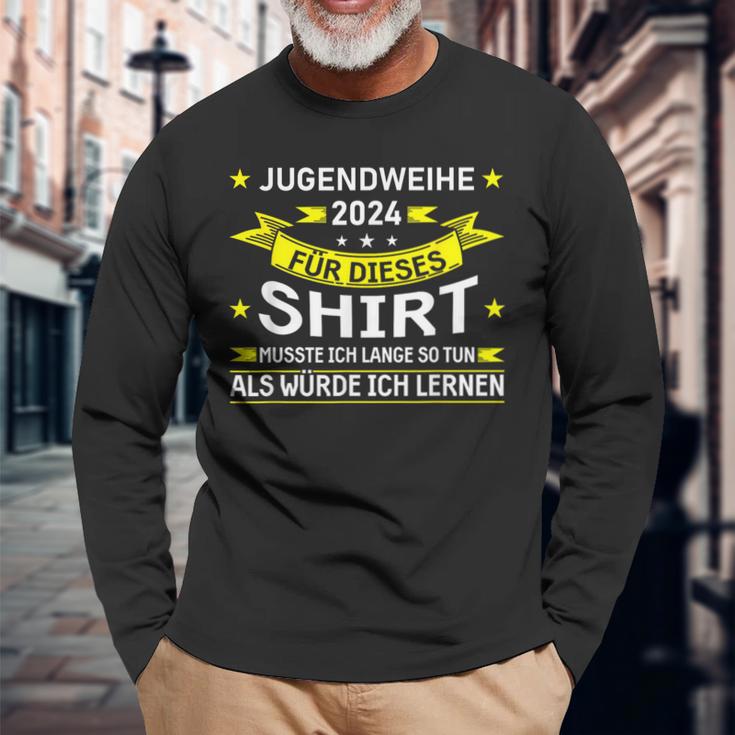 Jugendweihe 2024 Ich Lange So Tun Jugendweihe 2024 Langarmshirts Geschenke für alte Männer