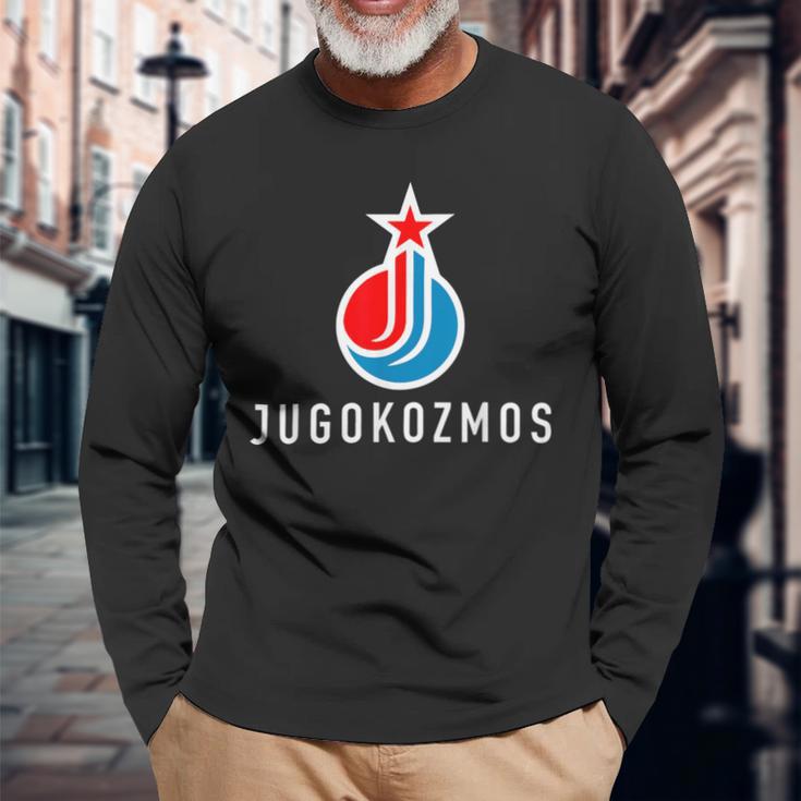 Jugokozmos Sputnik Jugoslavija Balkan Sfrj Yugoslavia Langarmshirts Geschenke für alte Männer