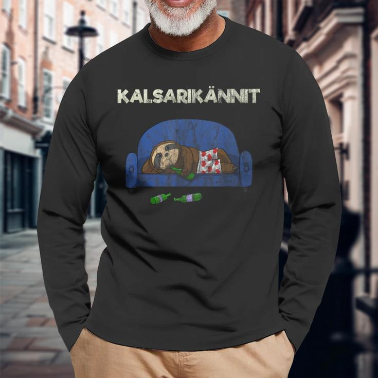 Kalsarikännit Sofa Kartoffel Langarmshirts, Lustiges Entspannungs-Design Geschenke für alte Männer