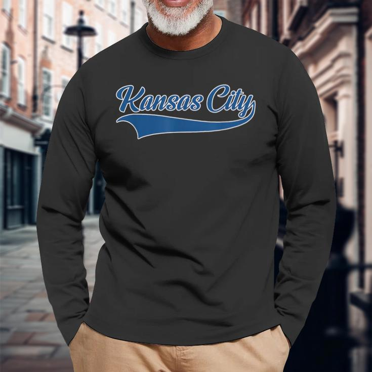 Kansas City Hometown Pride Throwback Classic Long Sleeve T-Shirt Gifts for Old Men