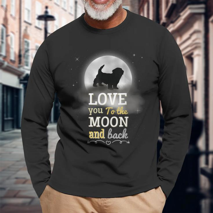 Katzenliebhaber Mond Langarmshirts Love You to The Moon and Back Geschenke für alte Männer