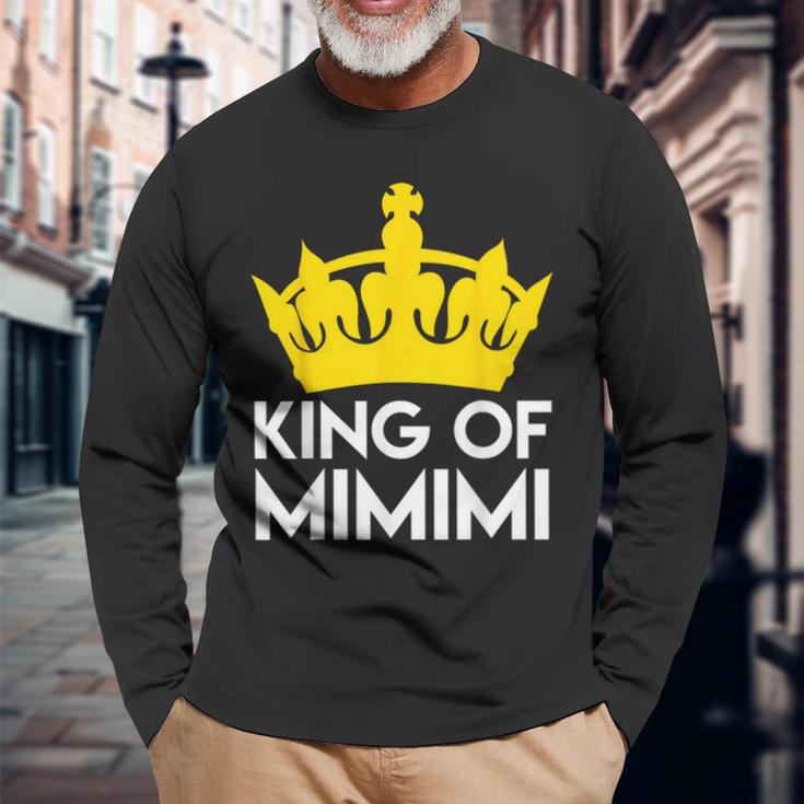 King Of Mimimi Statement Ironie Slogan Langarmshirts Geschenke für alte Männer