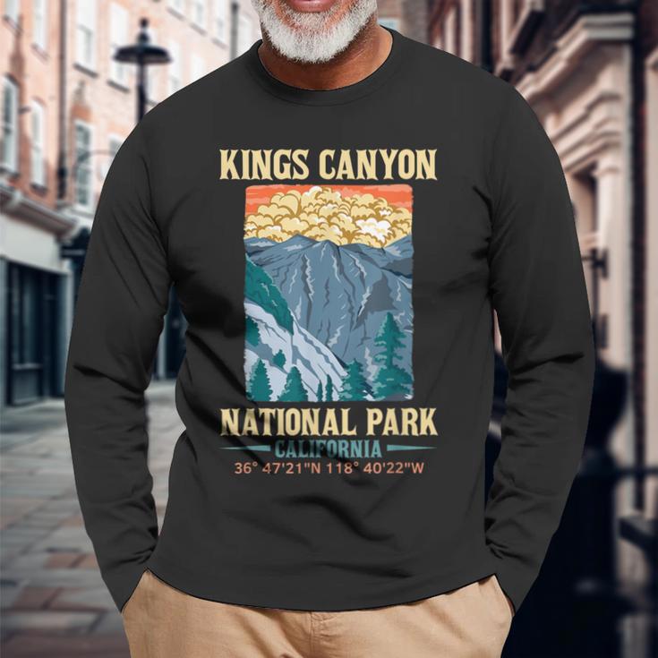 Kings Canyon Us National Park California Usa Parks Lover Long Sleeve T-Shirt Gifts for Old Men