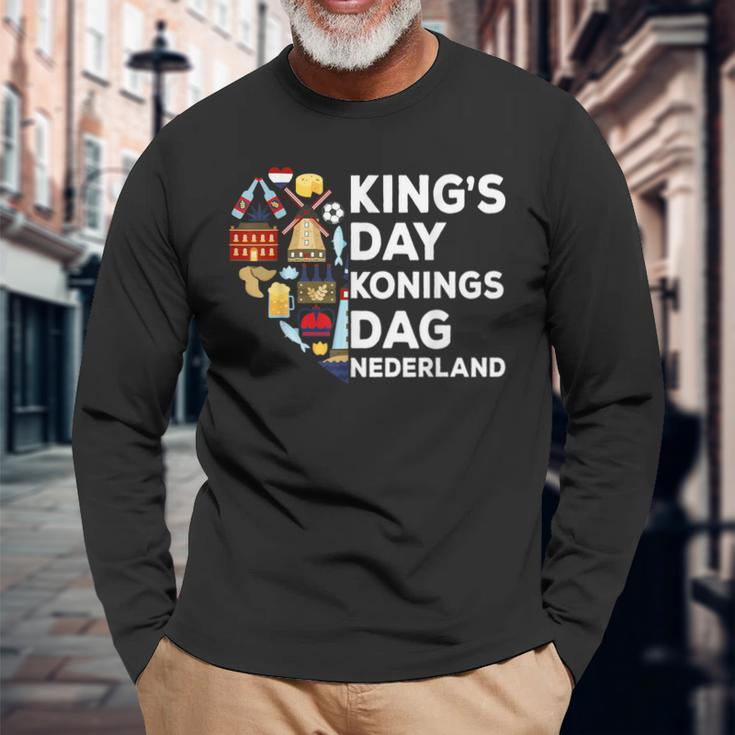 Koningsdag Netherlands Holidays Kings Day Amsterdam Langarmshirts Geschenke für alte Männer