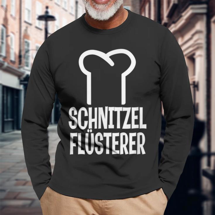 Küchenchef Saying Schnitzel Whisper Chef Langarmshirts Geschenke für alte Männer