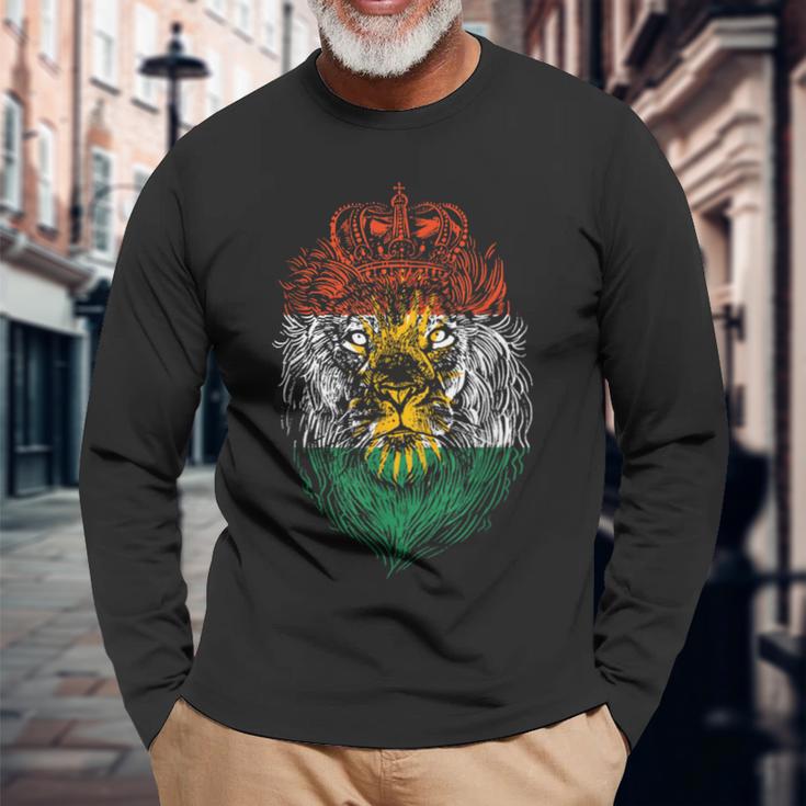 Kurdistan Lion Kurde Kurden Kurdish Langarmshirts Geschenke für alte Männer