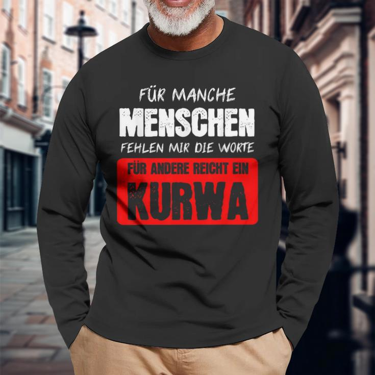 Kurwa Poland Pole Warsaw Langarmshirts Geschenke für alte Männer