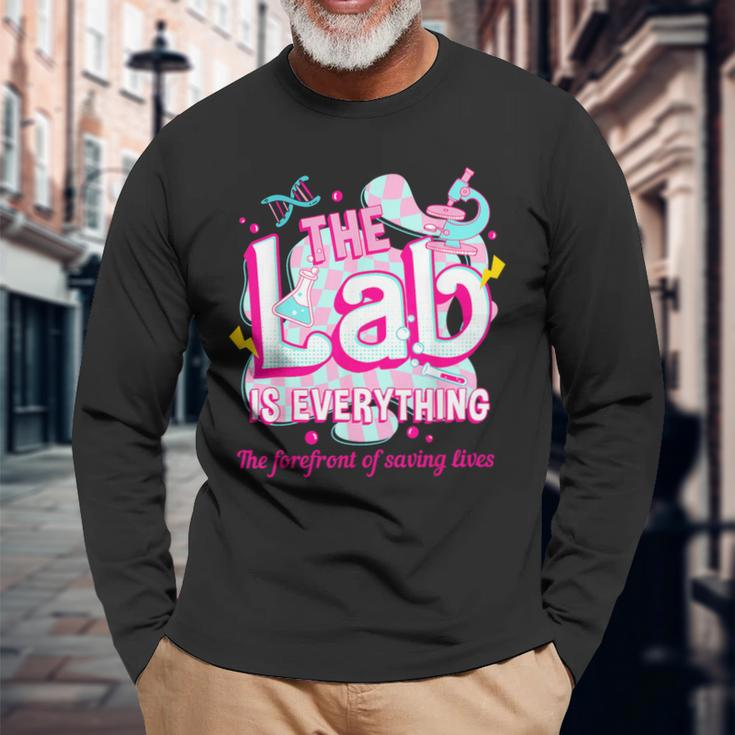 The Lab Is Everything The Forefront Of Saving Lives Lab Week Long Sleeve T-Shirt Gifts for Old Men