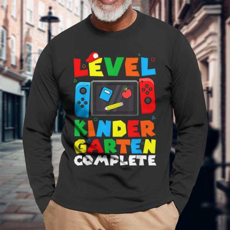 Last Day Of Kindergarten Graduation Gaming Kindergarten Boys Long Sleeve T-Shirt Gifts for Old Men