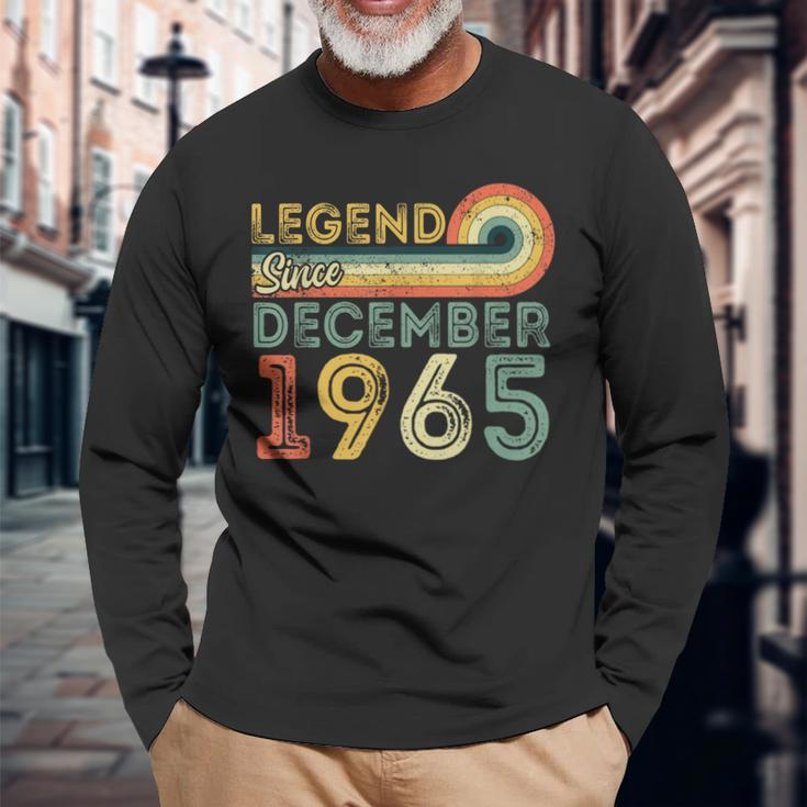 Legend Since December 1965 December 1965 Birthday Long Sleeve T-Shirt Gifts for Old Men