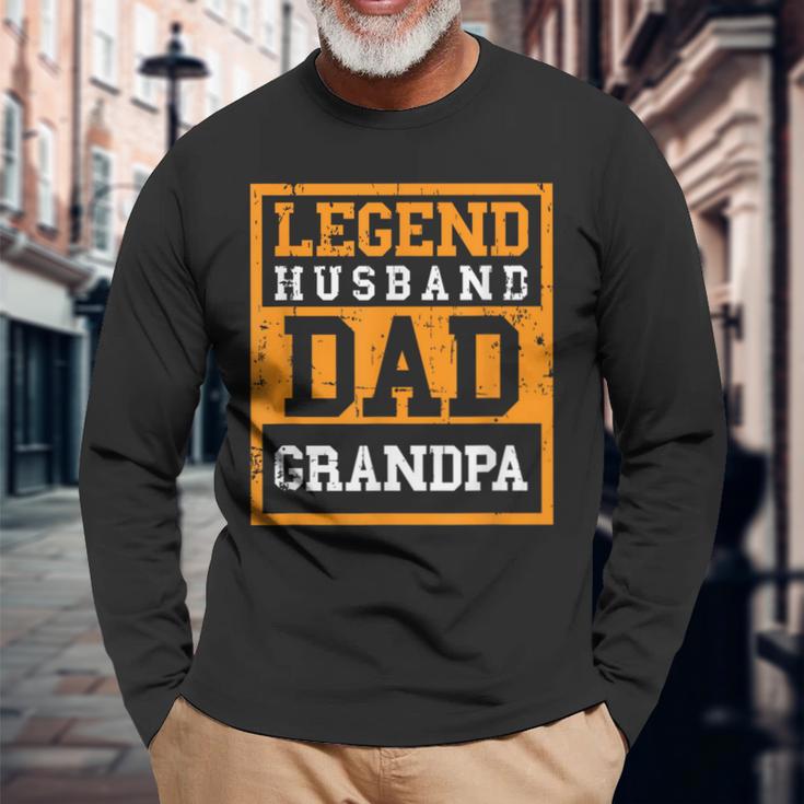 Legend Ehemann Papa Opaatertag Langarmshirts Geschenke für alte Männer