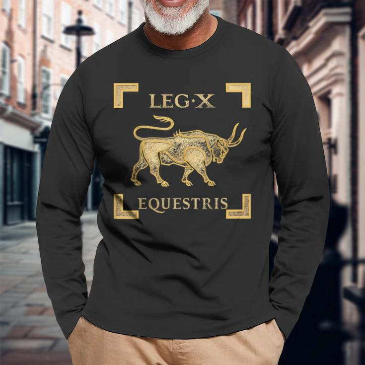 Legio X Equestris Julius Caesar Roman Legion Langarmshirts Geschenke für alte Männer