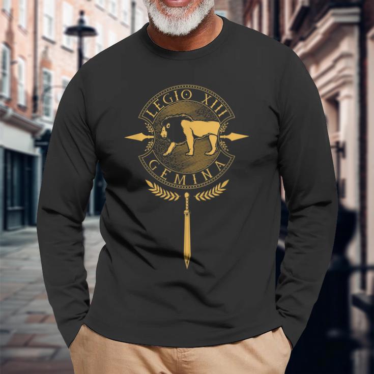 Legio Xiii Gemina Roman Legion Langarmshirts Geschenke für alte Männer