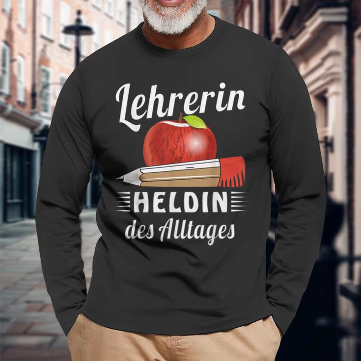 Lehrerin Des Alltages Black Langarmshirts Geschenke für alte Männer