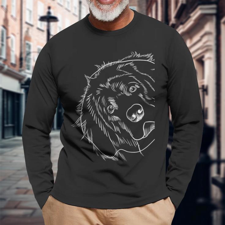 Leonberger Dog Langarmshirts Geschenke für alte Männer