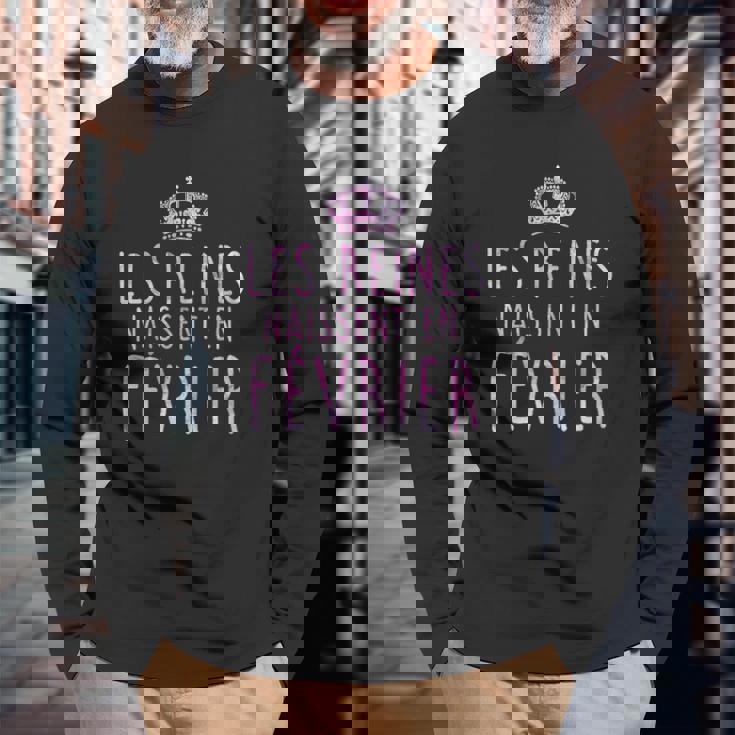 Les Legendes Sont Nees En Fevrier Tshirt T-shirt à manches longues Cadeaux pour les vieillards