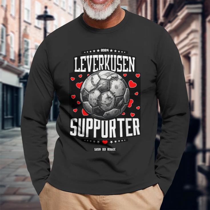 Leverkusen Supporter Saison Der Rekorde Fan Langarmshirts Geschenke für alte Männer