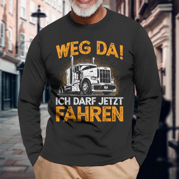 For Lorry Drivers And Drivers Langarmshirts Geschenke für alte Männer