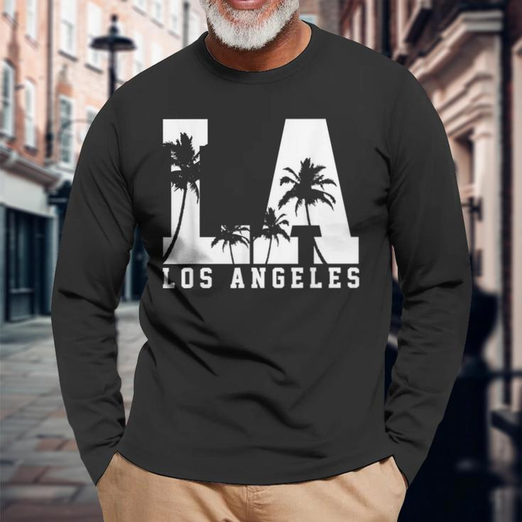Los Angeles La California Usa America Souvenir Langarmshirts Geschenke für alte Männer