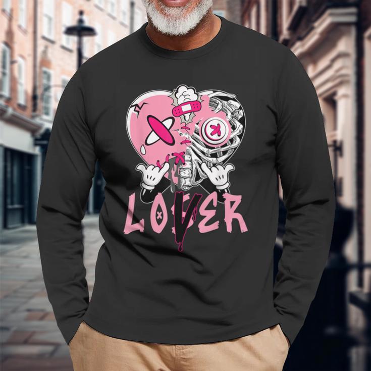 Loser Lover Dripping Heart Pink 5S For Women Long Sleeve T-Shirt Gifts for Old Men