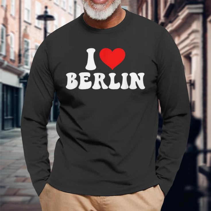 I Love Berlin Langarmshirts Geschenke für alte Männer
