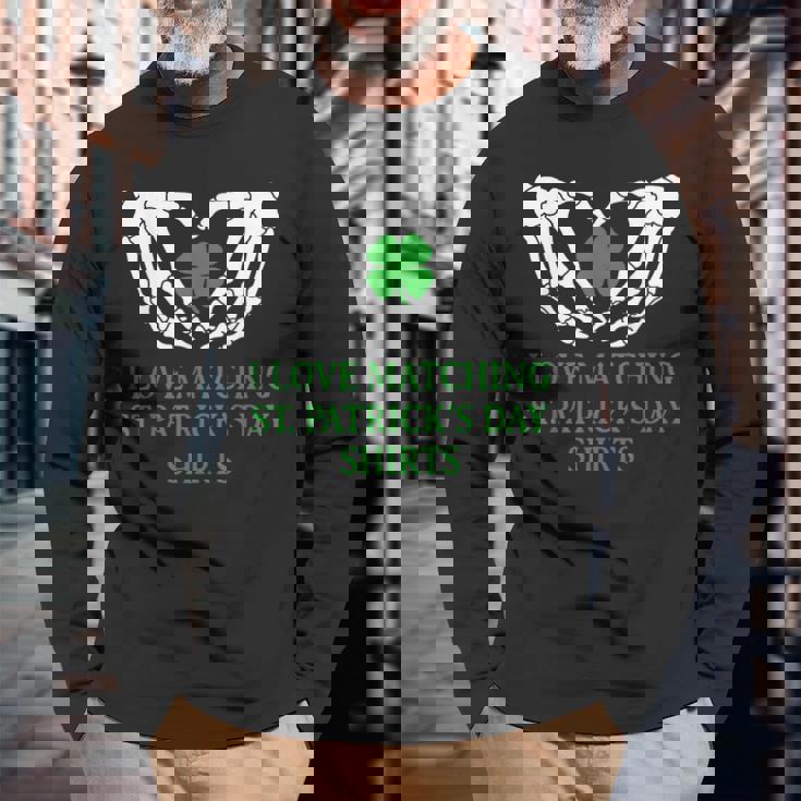 I Love Matching St Patrick's Day Couples Matching Long Sleeve T-Shirt Gifts for Old Men I Love Matching St Patrick's Day Couples Matching Long Sleeve T-Shirt Gifts for Old Men