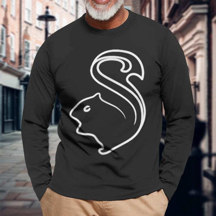 I Love Squirrel Langarmshirts Geschenke für alte Männer