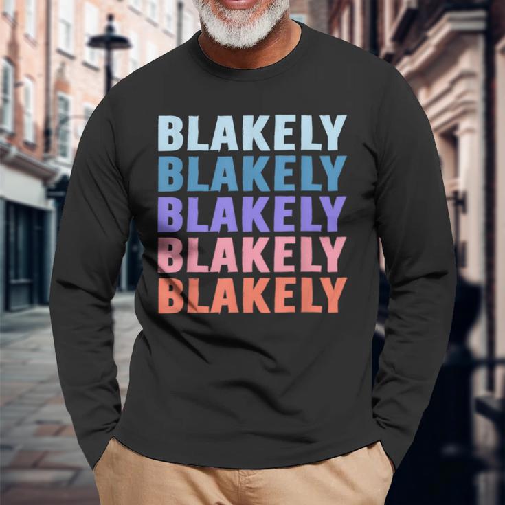 Lustiges Geschenk Name Blakely Personalisierterorname Langarmshirts Geschenke für alte Männer