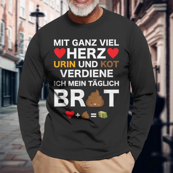 Lustiges Pflegekraft Altenpfleger Krankenschwester Langarmshirts Geschenke für alte Männer