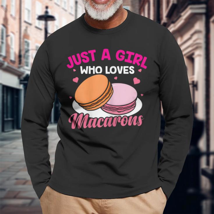 Macaron Love Macaroons Langarmshirts Geschenke für alte Männer