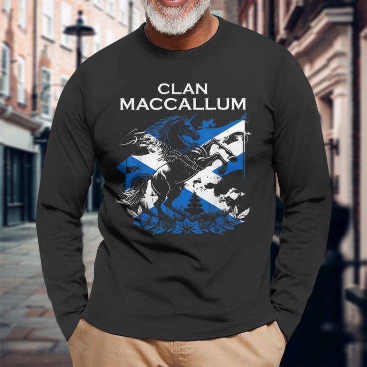 Maccallum Clan Family Last Name Scotland Scottish Long Sleeve T-Shirt Gifts for Old Men