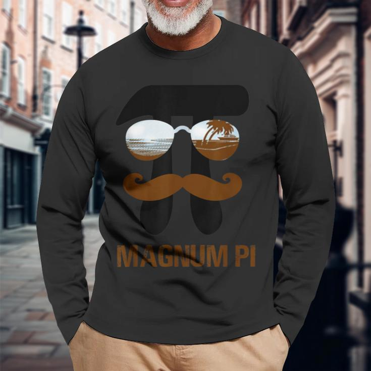 Magnum Pi For Math And Physics Science Teachers Father's Day Long Sleeve T-Shirt Gifts for Old Men