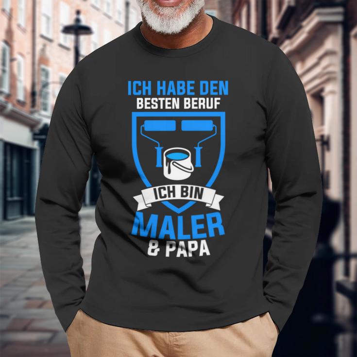 Maler Papa Malermeisterateratertag Lackierer Langarmshirts Geschenke für alte Männer